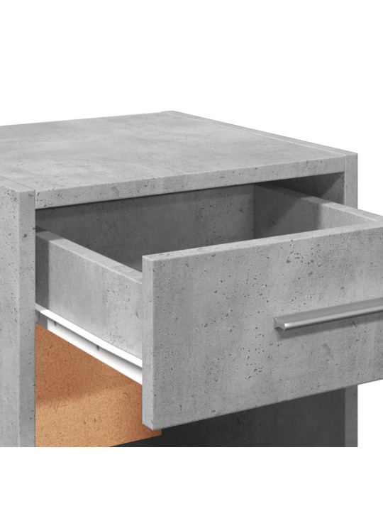 Noční stolky 2 ks betonově šedé 35x34x65 cm kompozitní dřevo