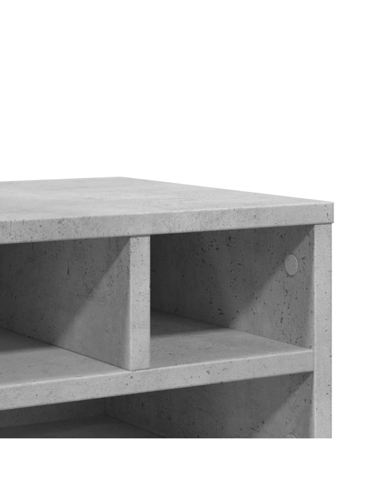 Stojan na tiskárnu betonově šedý 40x32x22,5 cm kompozitní dřevo