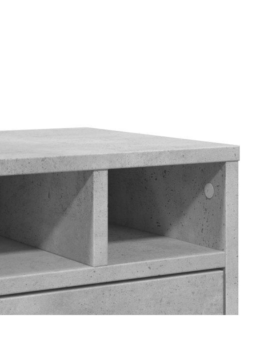 Stojan na tiskárnu betonově šedý 40x32x22,5 cm kompozitní dřevo
