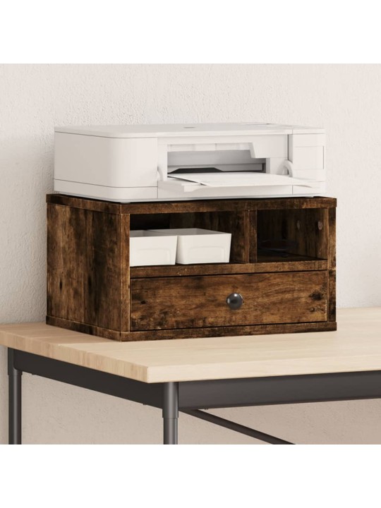 Stojan na tiskárnu kouřový dub 40x32x22,5 cm kompozitní dřevo