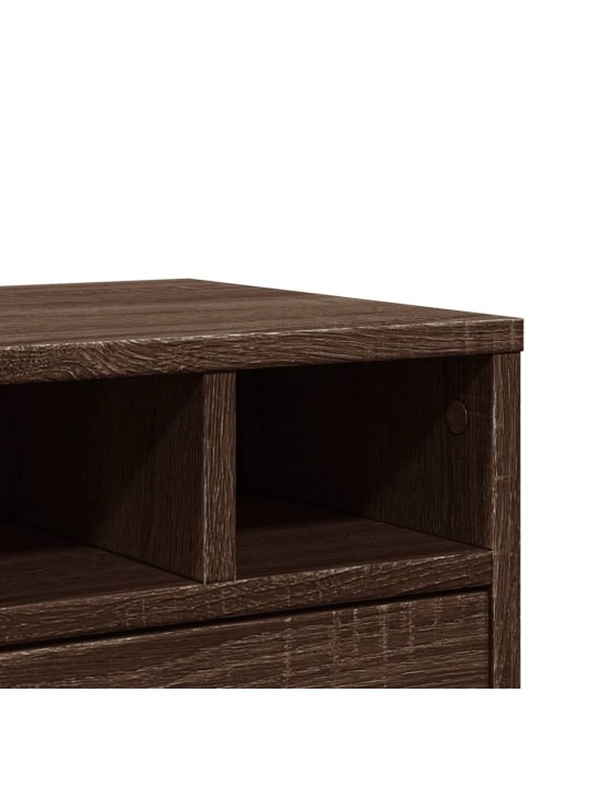 Stojan na tiskárnu hnědý dub 40 x 32 x 22,5 cm kompozitní dřevo