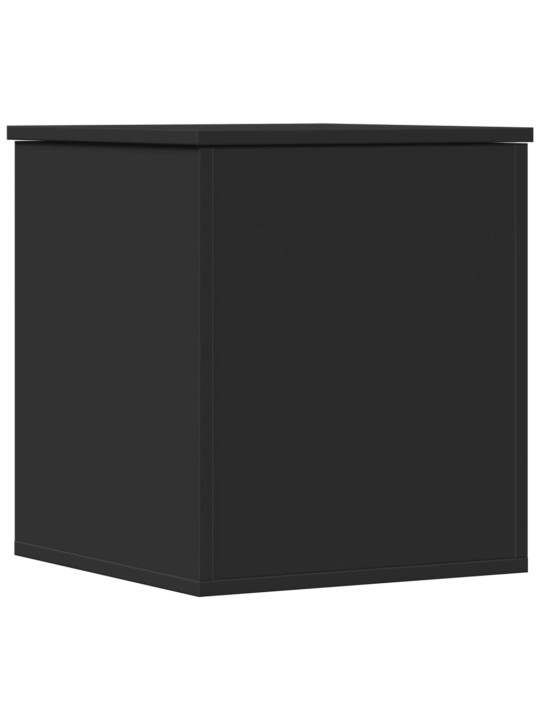 Úložný box černý 40 x 42 x 46 cm kompozitní dřevo