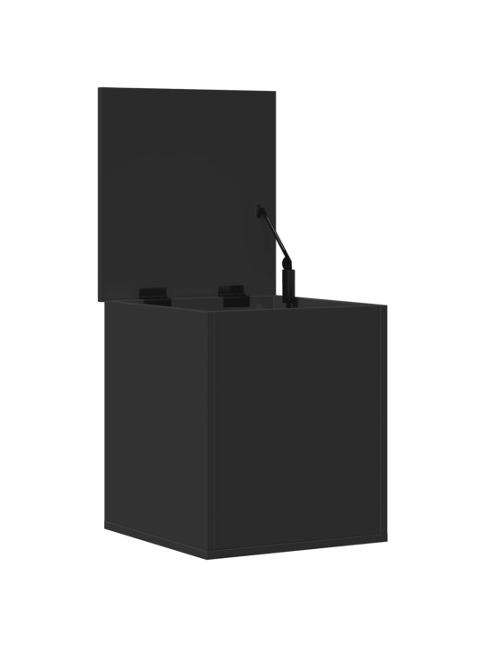 Úložný box černý 40 x 42 x 46 cm kompozitní dřevo