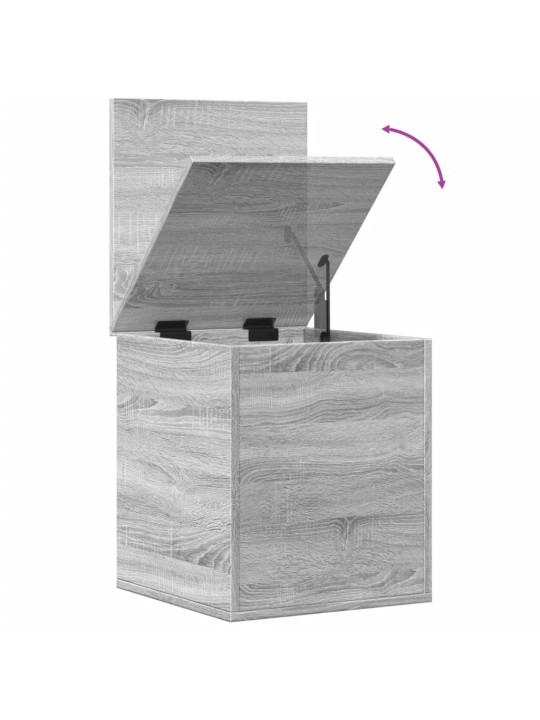 Úložný box šedý sonoma 40 x 42 x 46 cm kompozitní dřevo