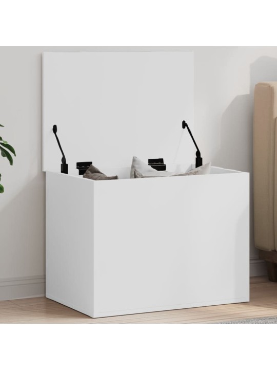 Úložný box bílý 60 x 42 x 46 cm kompozitní dřevo