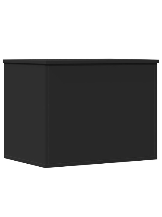 Úložný box černý 60 x 42 x 46 cm kompozitní dřevo