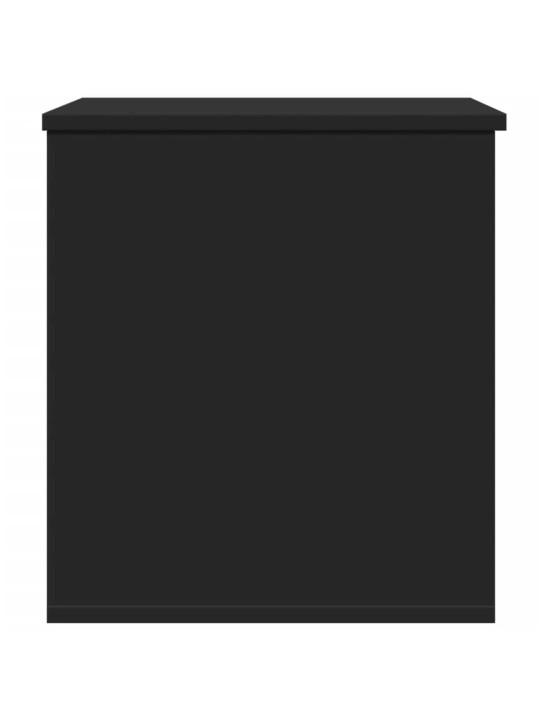 Úložný box černý 60 x 42 x 46 cm kompozitní dřevo