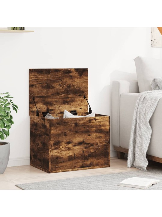 Úložný box kouřový dub 60 x 42 x 46 cm kompozitní dřevo