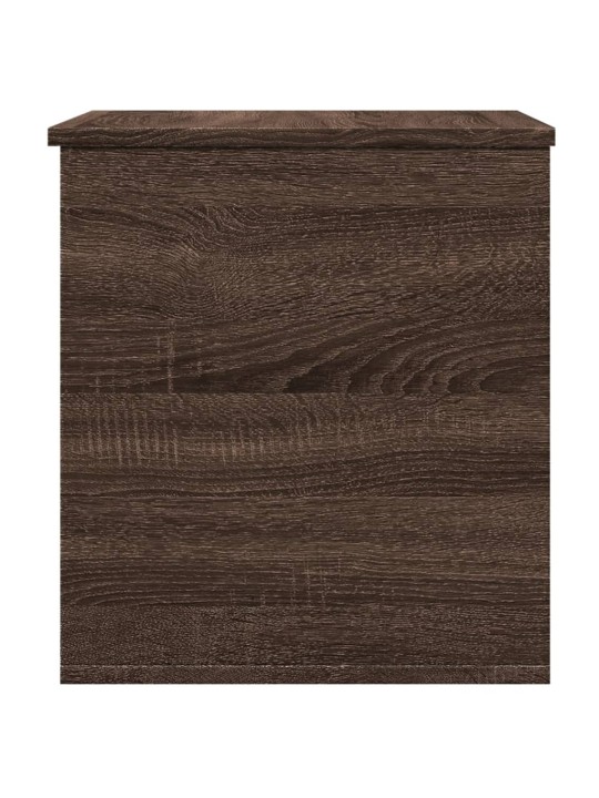 Úložný box hnědý dub 60 x 42 x 46 cm kompozitní dřevo