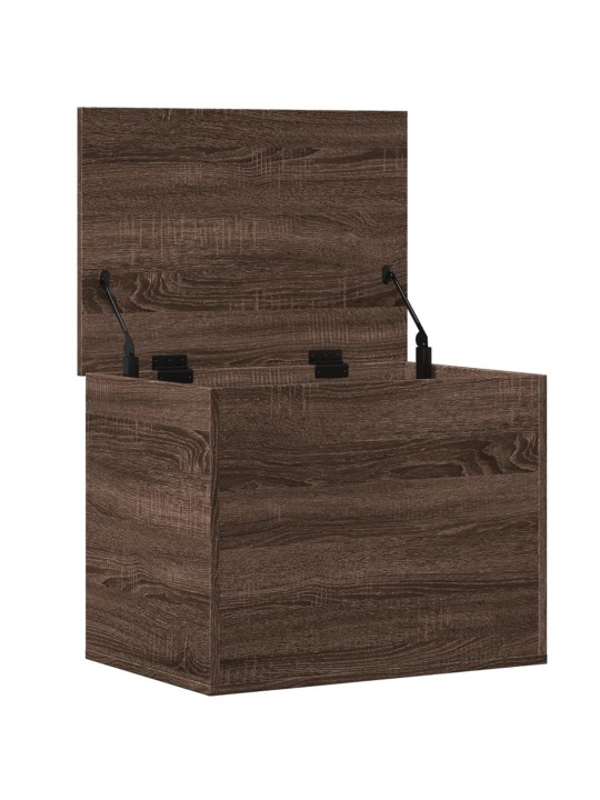 Úložný box hnědý dub 60 x 42 x 46 cm kompozitní dřevo