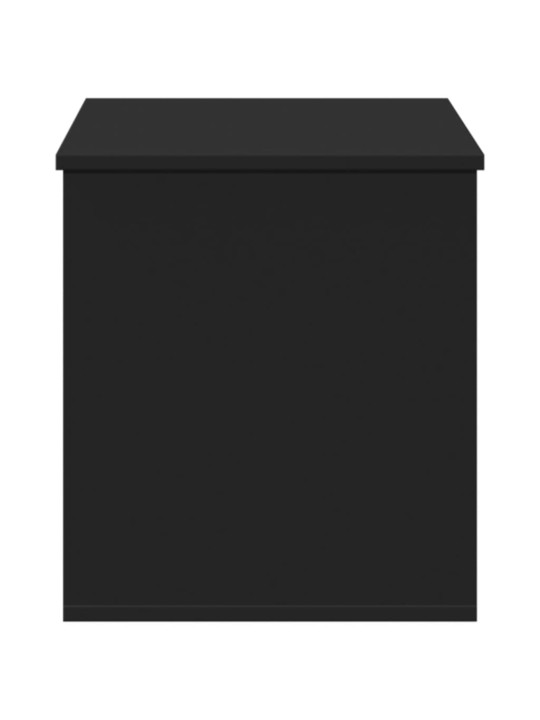Úložný box černý 100 x 42 x 46 cm kompozitní dřevo