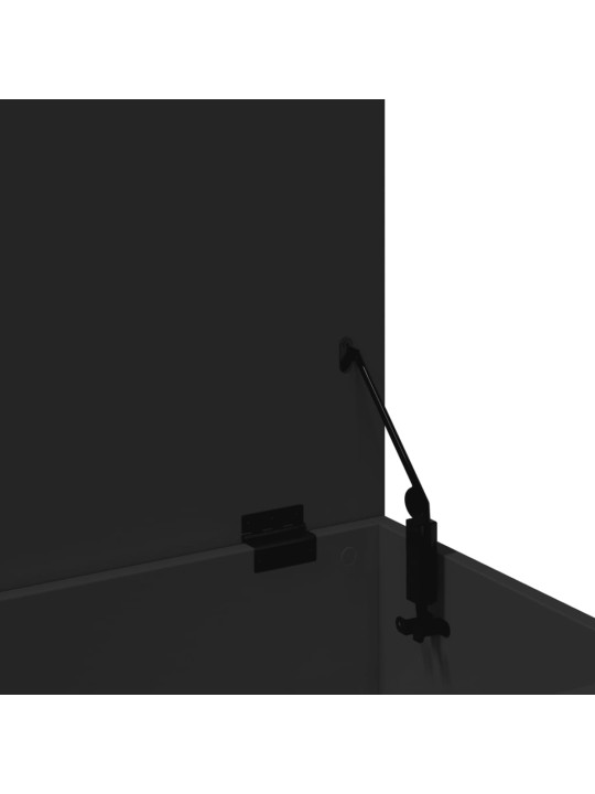 Úložný box černý 100 x 42 x 46 cm kompozitní dřevo