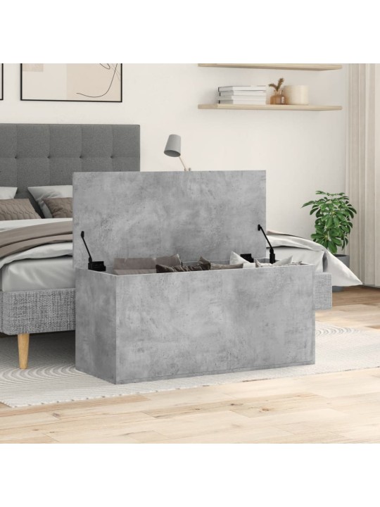 Úložný regál betonově šedý 100 x 42 x 46 cm kompozitní dřevo