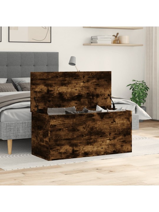 Úložný box kouřový dub 100 x 42 x 46 cm kompozitní dřevo