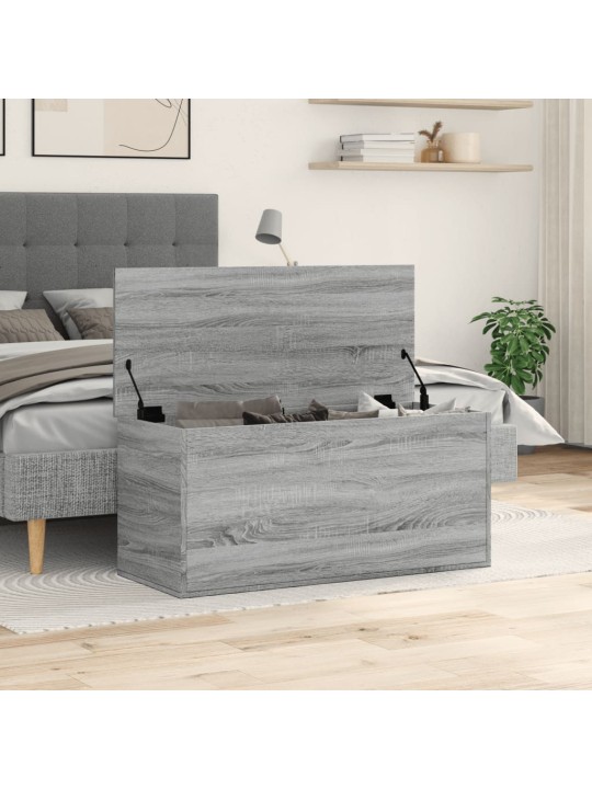 Úložný box šedý sonoma 100 x 42 x 46 cm kompozitní dřevo