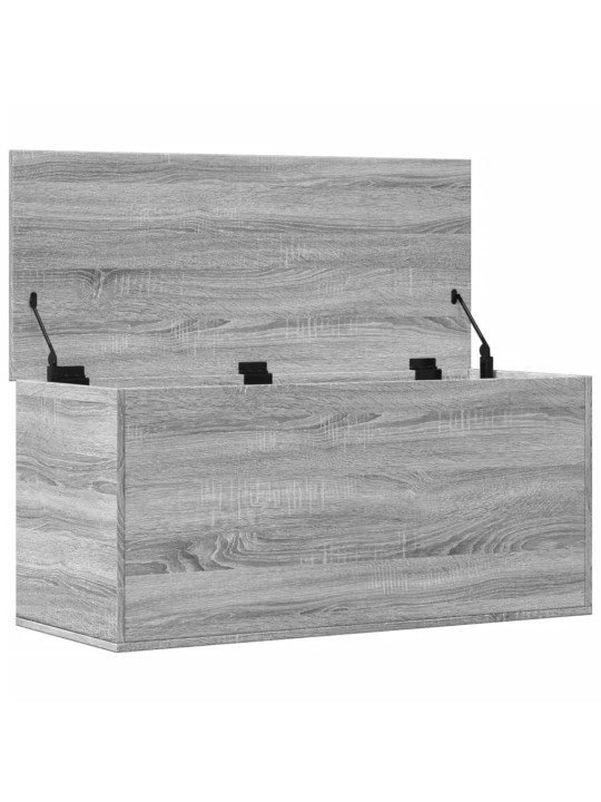 Úložný box šedý sonoma 100 x 42 x 46 cm kompozitní dřevo