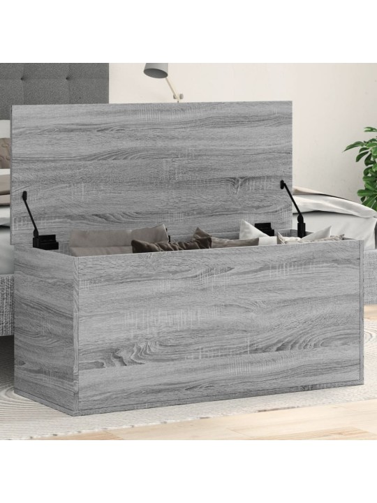 Úložný box šedý sonoma 100 x 42 x 46 cm kompozitní dřevo