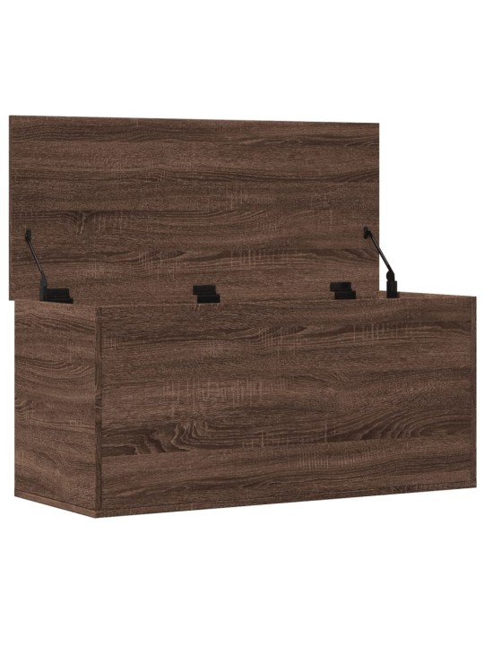 Úložný box hnědý dub 100 x 42 x 46 cm kompozitní dřevo
