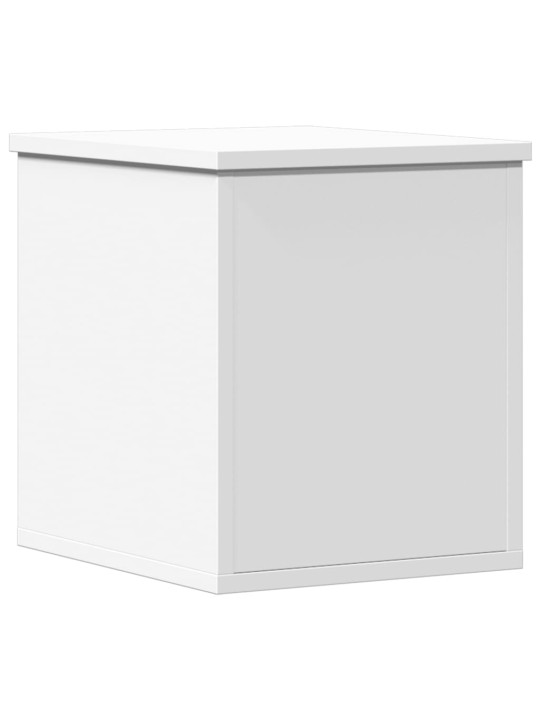 Úložný box bílý 30 x 35 x 35 cm kompozitní dřevo