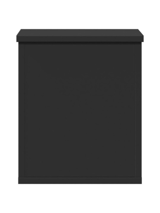 Úložný box černý 30 x 35 x 35 cm kompozitní dřevo