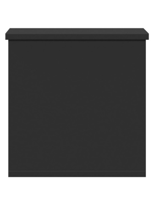 Úložný box černý 30 x 35 x 35 cm kompozitní dřevo