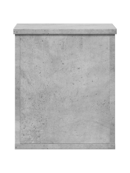 Úložný regál betonově šedý 30 x 35 x 35 cm kompozitní dřevo