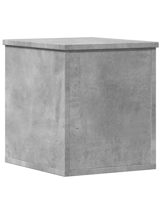 Úložný regál betonově šedý 30 x 35 x 35 cm kompozitní dřevo