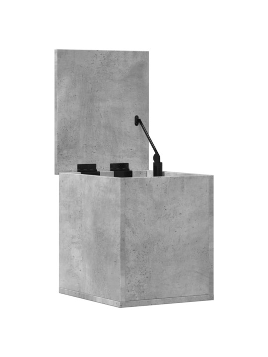 Úložný regál betonově šedý 30 x 35 x 35 cm kompozitní dřevo