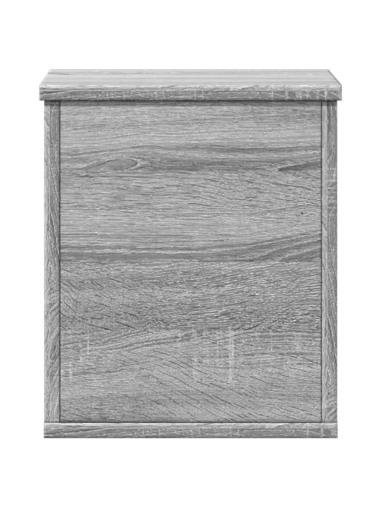 Úložný box šedý sonoma 30 x 35 x 35 cm kompozitní dřevo