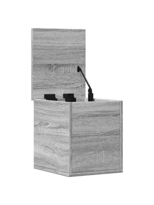 Úložný box šedý sonoma 30 x 35 x 35 cm kompozitní dřevo