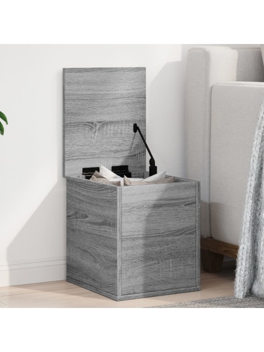 Úložný box šedý sonoma 30 x 35 x 35 cm kompozitní dřevo