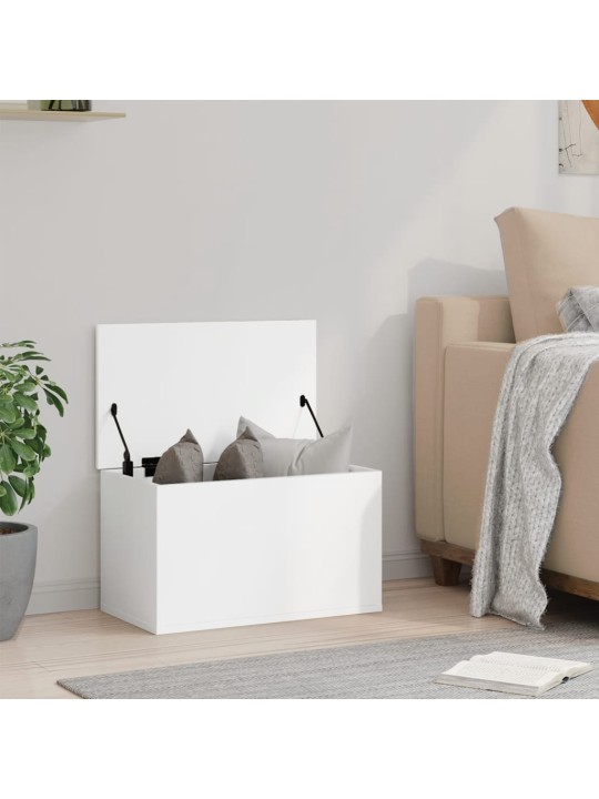 Úložný box bílý 60 x 35 x 35 cm kompozitní dřevo