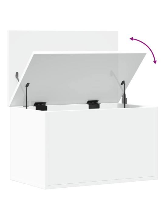 Úložný box bílý 60 x 35 x 35 cm kompozitní dřevo