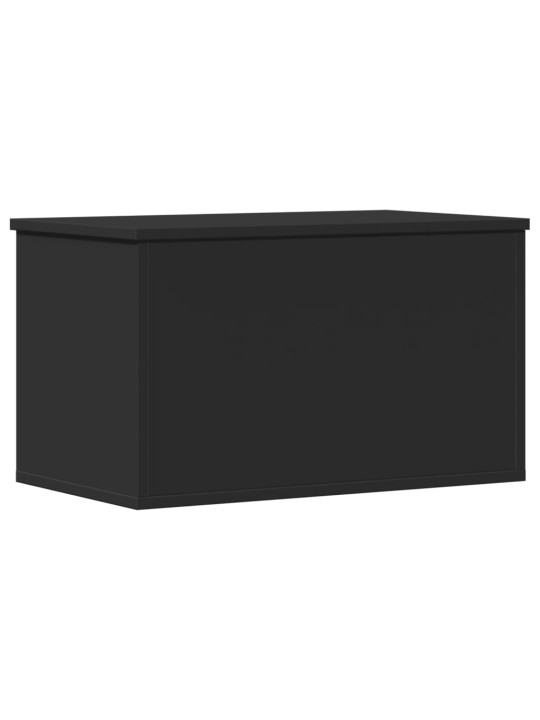 Úložný box černý 60 x 35 x 35 cm kompozitní dřevo