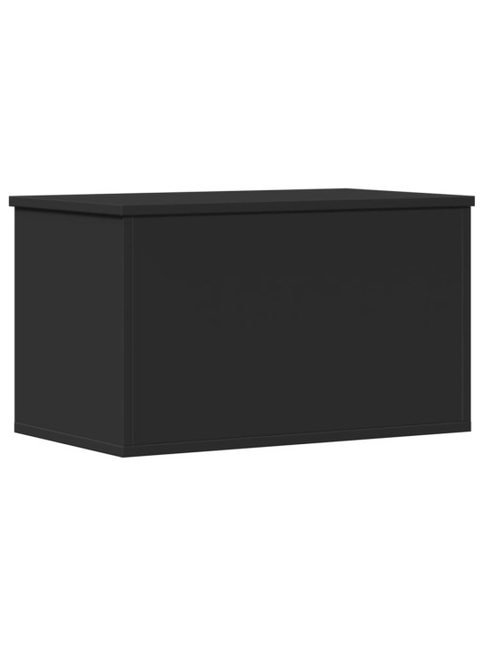 Úložný box černý 60 x 35 x 35 cm kompozitní dřevo