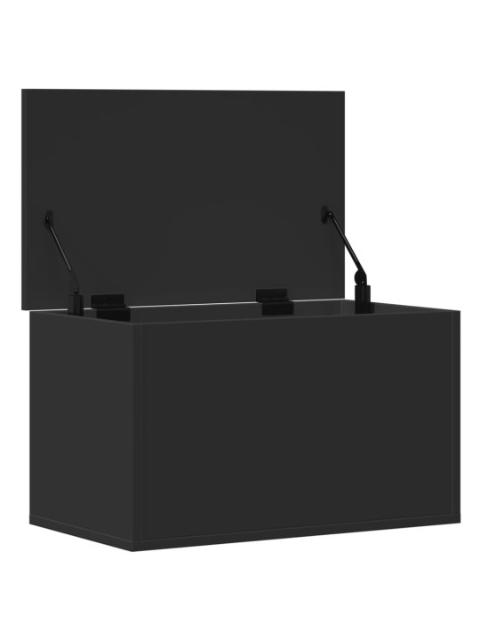 Úložný box černý 60 x 35 x 35 cm kompozitní dřevo