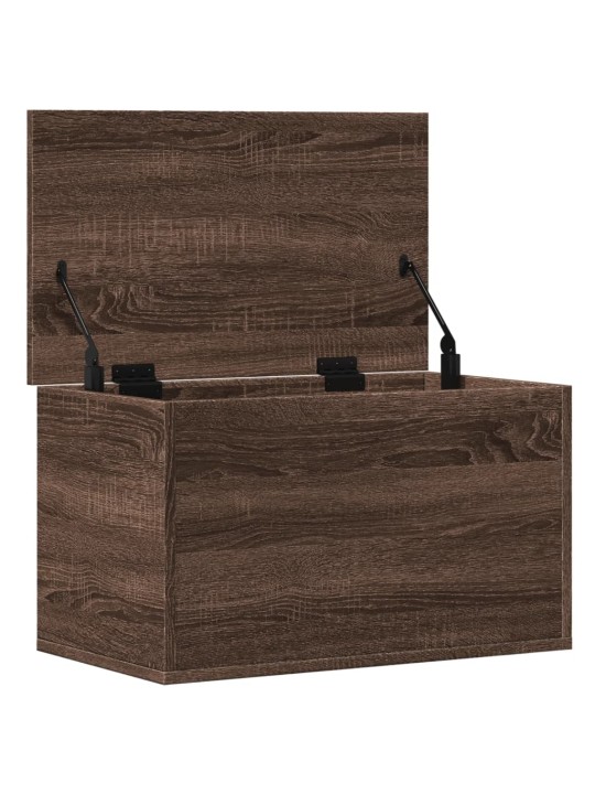 Úložný box hnědý dub 60 x 35 x 35 cm kompozitní dřevo