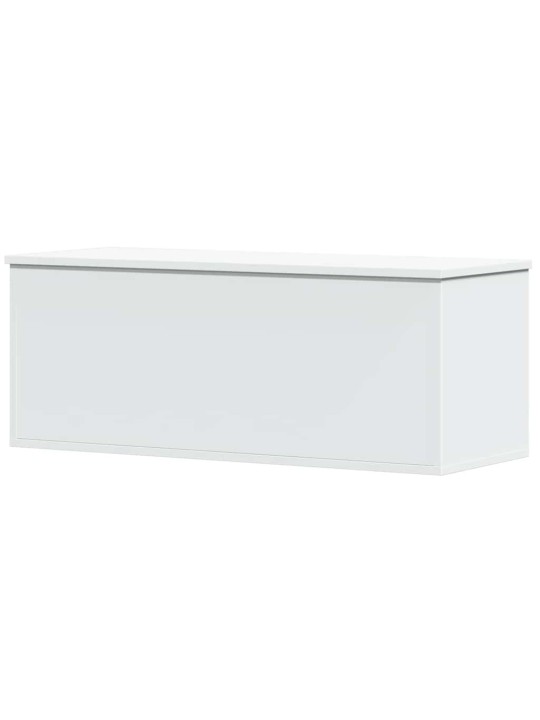 Úložný box bílý 90 x 35 x 35 cm kompozitní dřevo