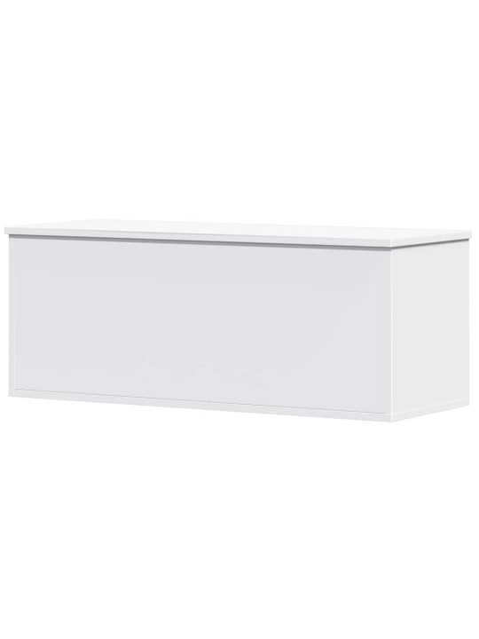 Úložný box bílý 90 x 35 x 35 cm kompozitní dřevo