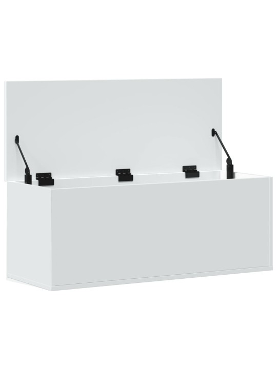 Úložný box bílý 90 x 35 x 35 cm kompozitní dřevo