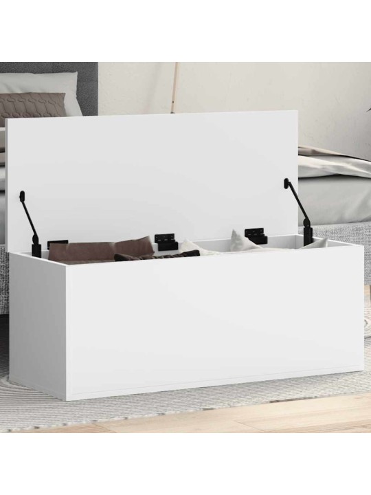 Úložný box bílý 90 x 35 x 35 cm kompozitní dřevo