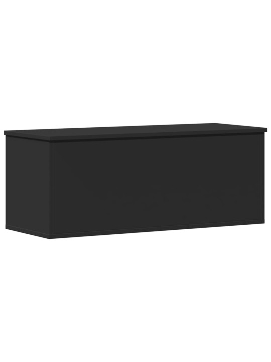 Úložný box černý 90 x 35 x 35 cm kompozitní dřevo