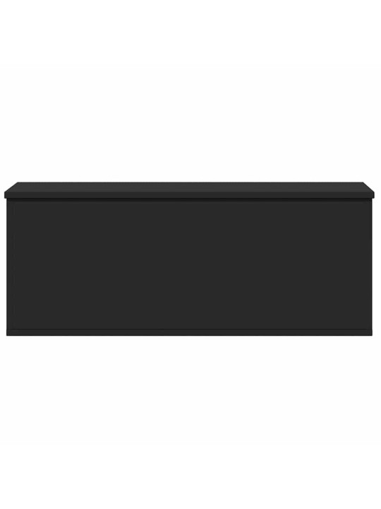 Úložný box černý 90 x 35 x 35 cm kompozitní dřevo