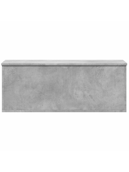 Úložný regál betonově šedý 90 x 35 x 35 cm kompozitní dřevo