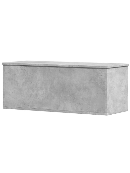 Úložný regál betonově šedý 90 x 35 x 35 cm kompozitní dřevo
