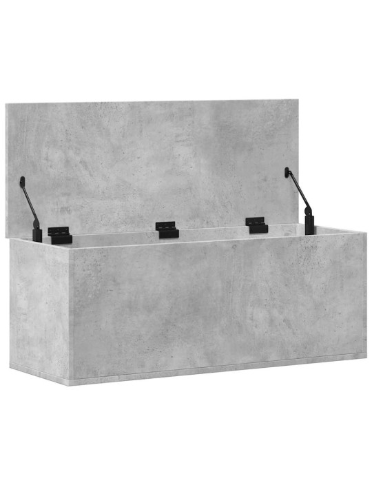 Úložný regál betonově šedý 90 x 35 x 35 cm kompozitní dřevo