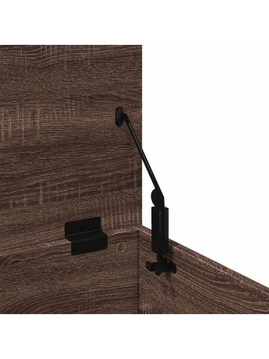 Úložný box hnědý dub 90 x 35 x 35 cm kompozitní dřevo