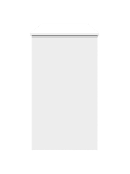 Toaletní stolek se zrcadlem bílý 100 x 45 x 76 cm