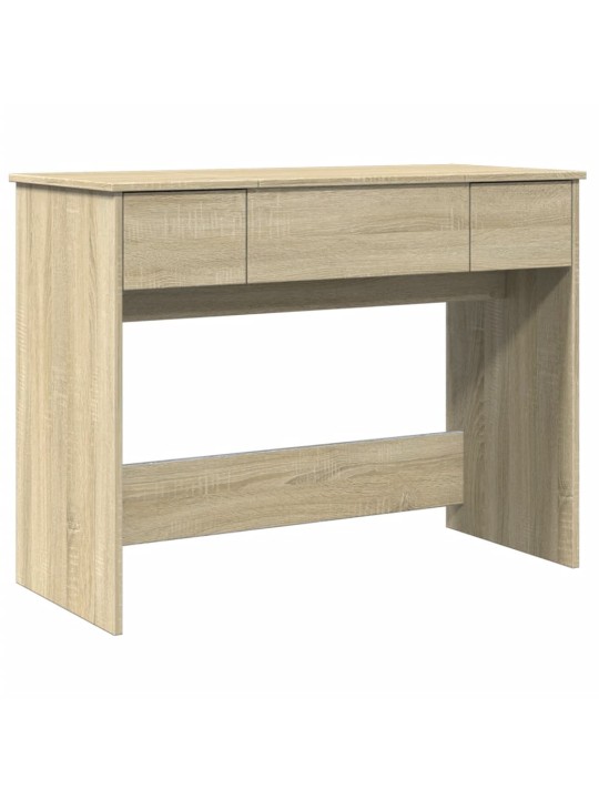 Toaletní stolek se zrcadlem dub sonoma 100 x 45 x 76 cm