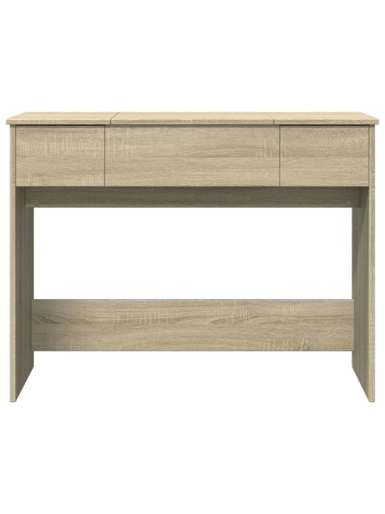 Toaletní stolek se zrcadlem dub sonoma 100 x 45 x 76 cm
